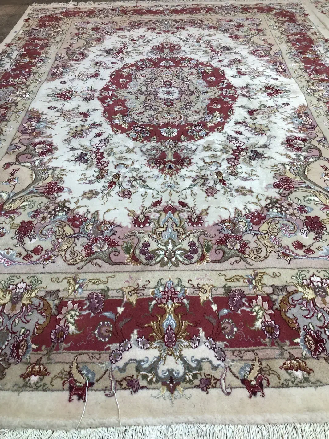 (فرش فرزین)جفت ۹ متری خطیبی۴۰ رج (کف قیمت) نخ پشم|فرش|تبریز, |دیوار