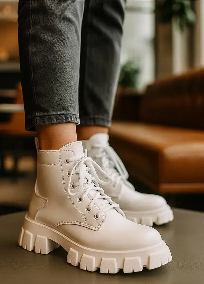 نیم بوت زنانه سفید مدل Roxana ویژه|کیف، کفش، کمربند|صباشهر, |دیوار