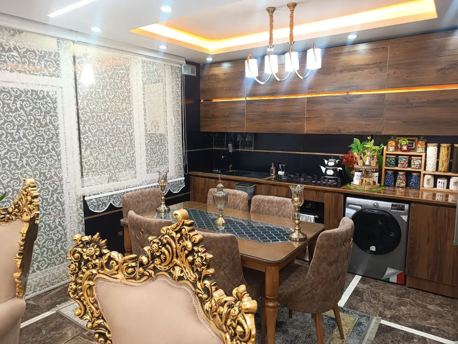 پرده زبرا فقط درب|پرده، رانر، رومیزی|قزوین, |دیوار