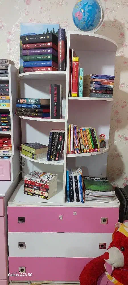 تخت خواب و کتابخانه کشو دار ندجوان|تخت و سرویس خواب|رشت, گیل|دیوار