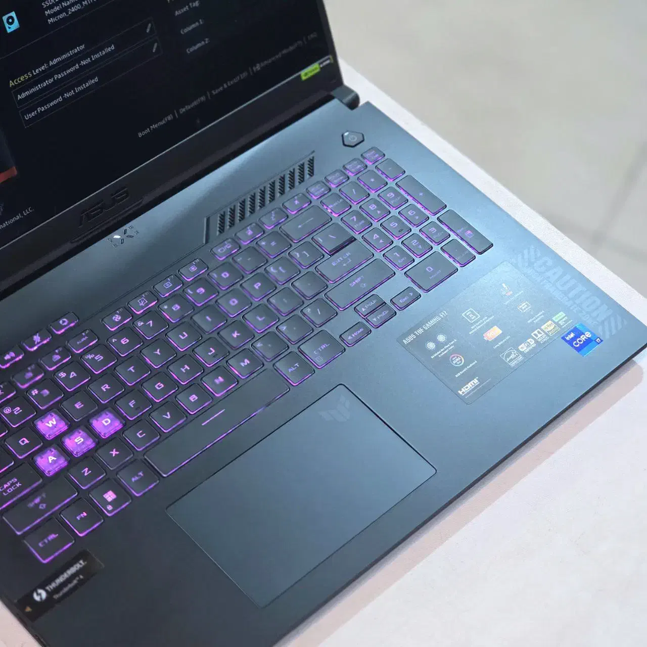 لپتاپ ایسوس ASUS TUF FX707VU گرافیک RTX4050 آنباکس|رایانه همراه|شیراز, ملاصدرا|دیوار