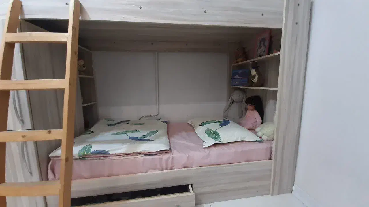 تخت دو طبقه MDF|تخت و سرویس خواب|مشهد, هنرور|دیوار