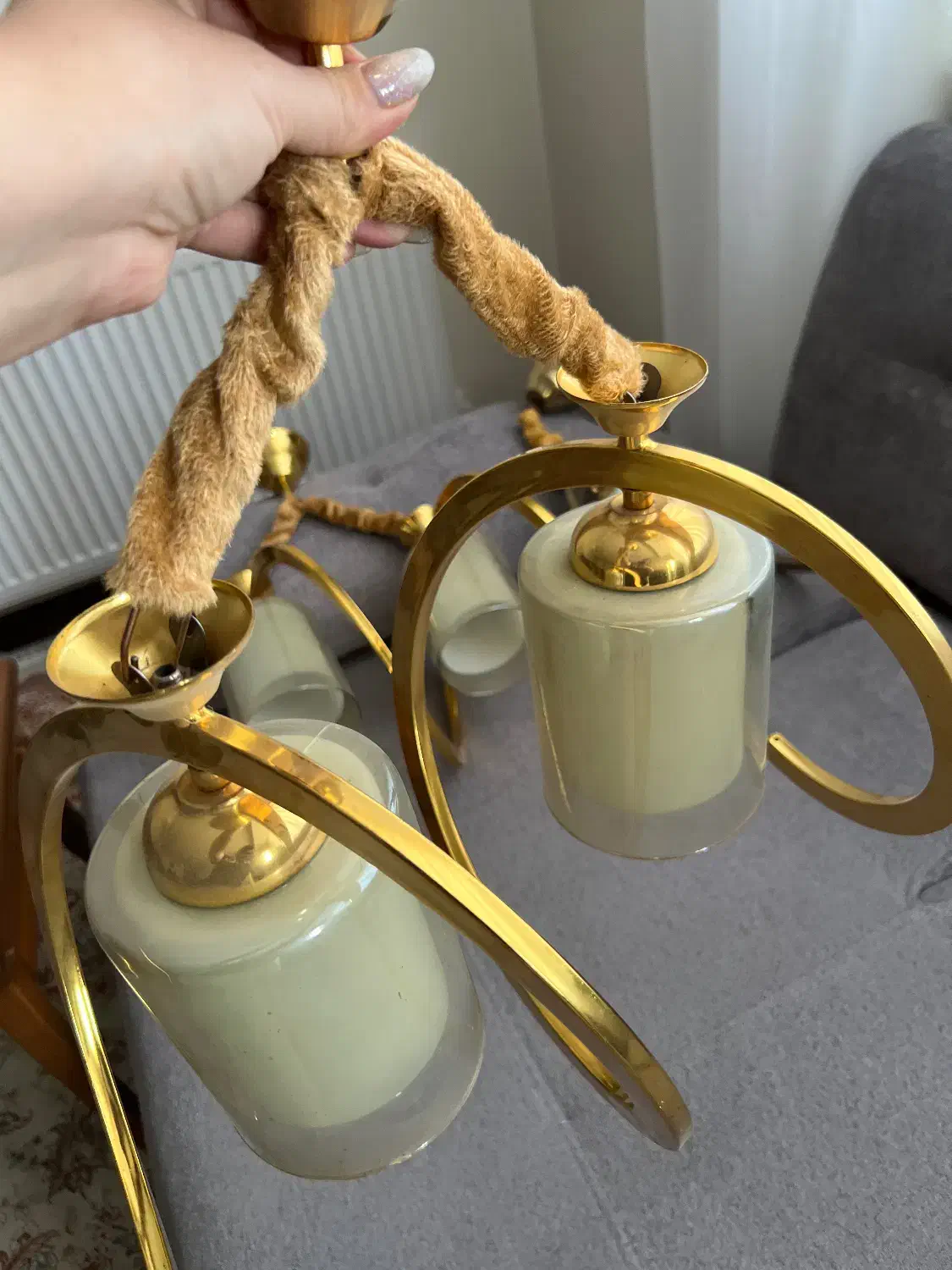 لوستر|لوستر و چراغ آویز|هشتگرد, شهرک بعثت|دیوار