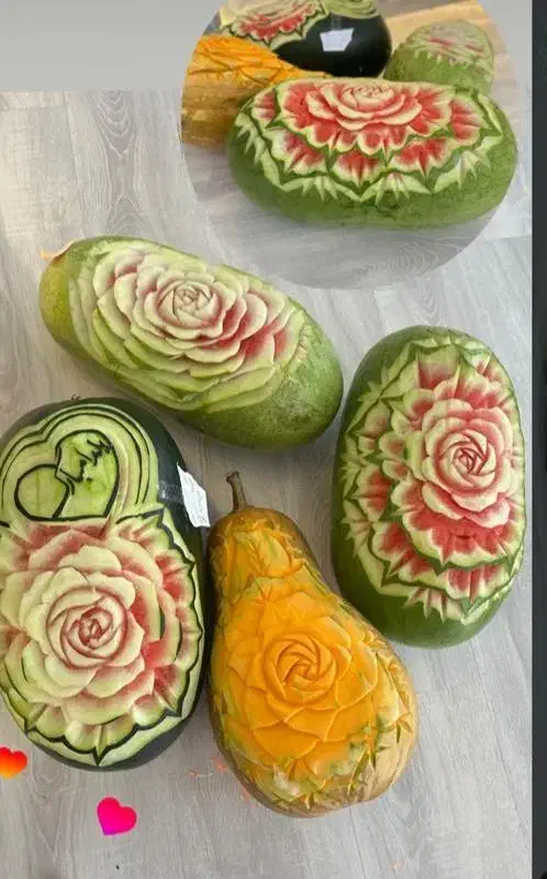 تزیین هندوانه و کدو و سبد میوه و کیک و دسر|خدمات پذیرایی، مراسم|ارومیه, |دیوار