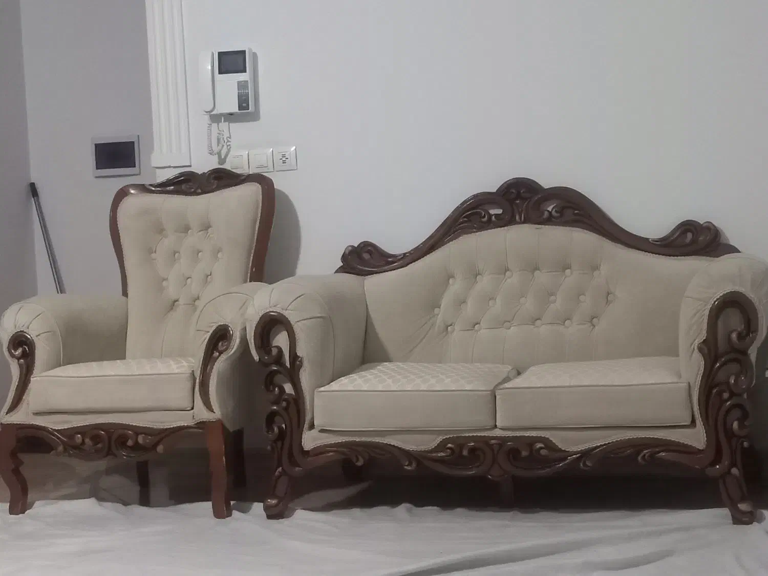 مبلمان ۷ نفره|مبلمان خانگی و میز عسلی|آبیک, |دیوار