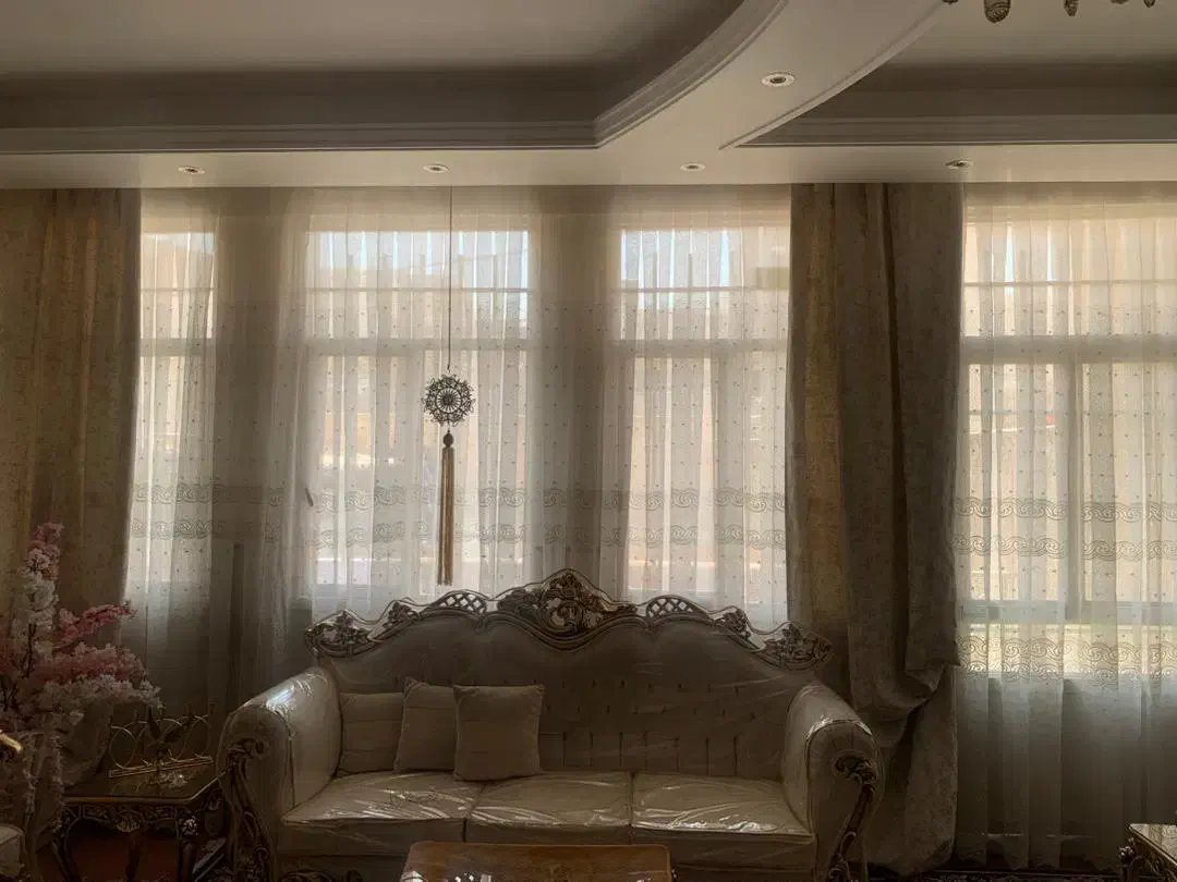 پرده پذیرایی زیبا|پرده، رانر، رومیزی|قم, شهرک مهدیه (مدرس)|دیوار