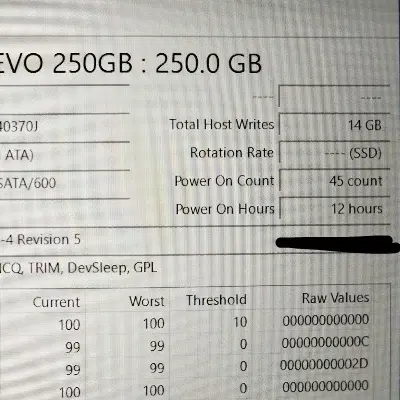 ssd Samsung 250|قطعات و لوازم جانبی رایانه|تهران, درختی|دیوار
