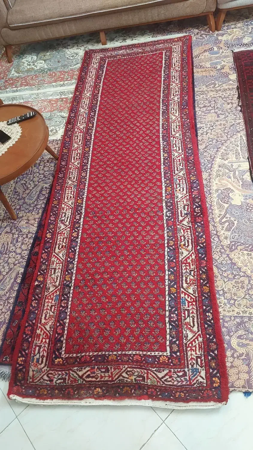 یک تخته فرش (کناره) دستبافت قدیمی|فرش|تهران, جنتآباد جنوبی|دیوار