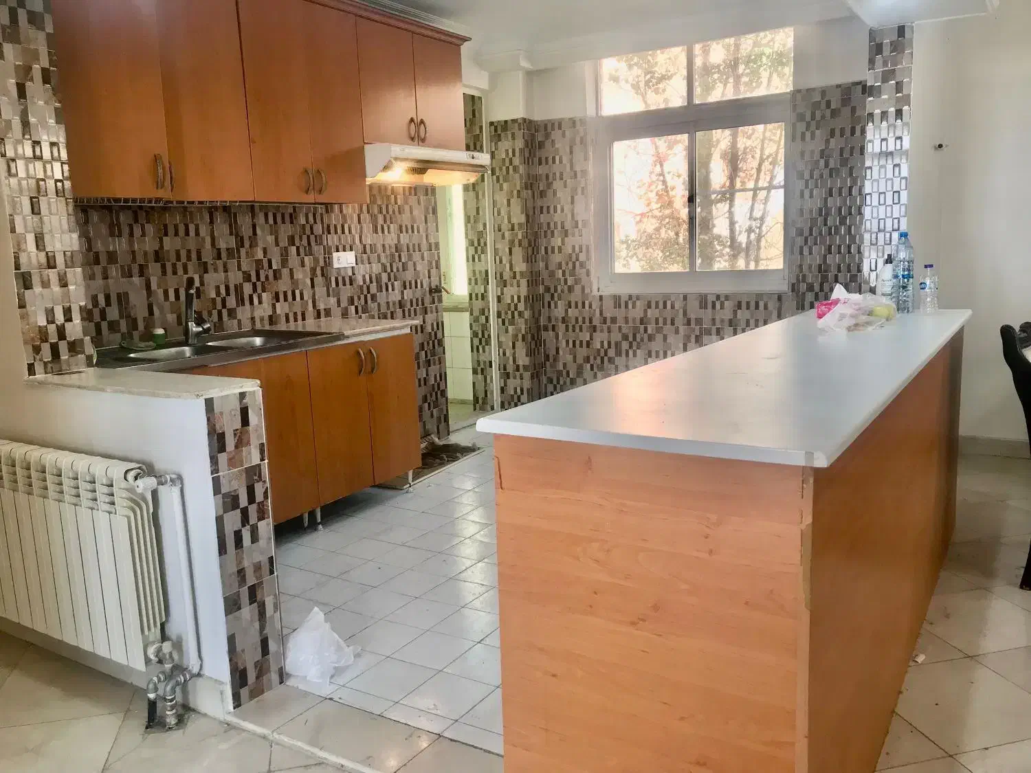 کابینت فلزی با درب ام دی اف و طرح چوب|مصالح و تجهیزات ساختمان|پردیس, فاز ۲|دیوار