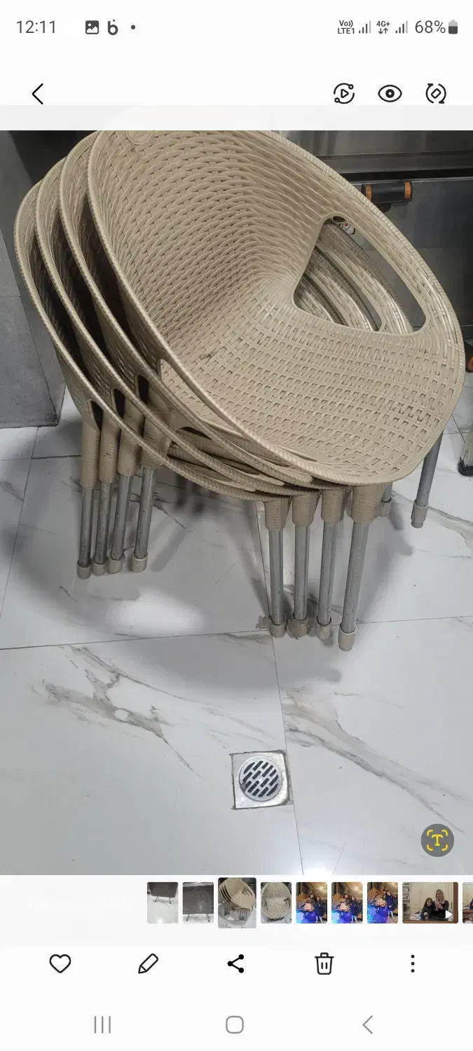 میز و صندلی پلاستیکی|کافی‌شاپ و رستوران|رشت, گلسار|دیوار