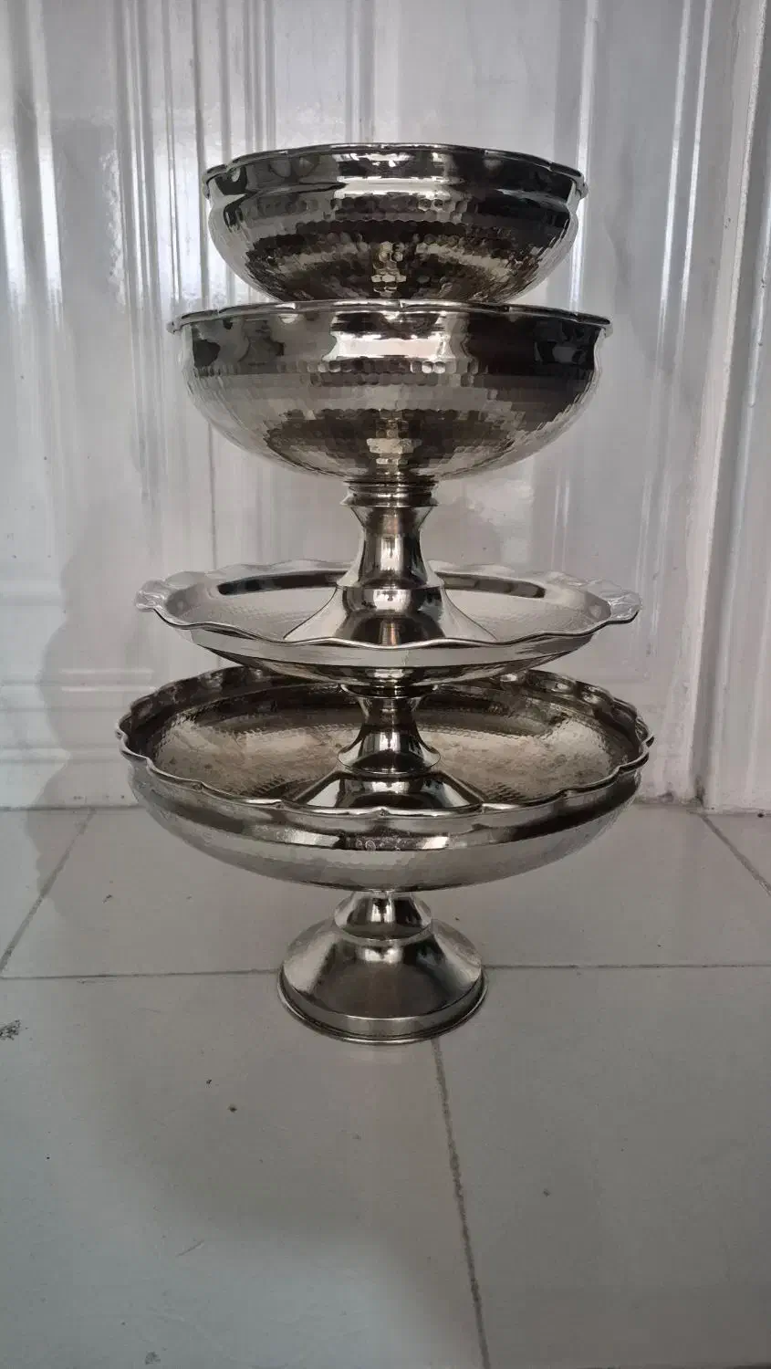 ظرف مس نقره ای|ظروف سرو و پذیرایی|بیرجند, |دیوار