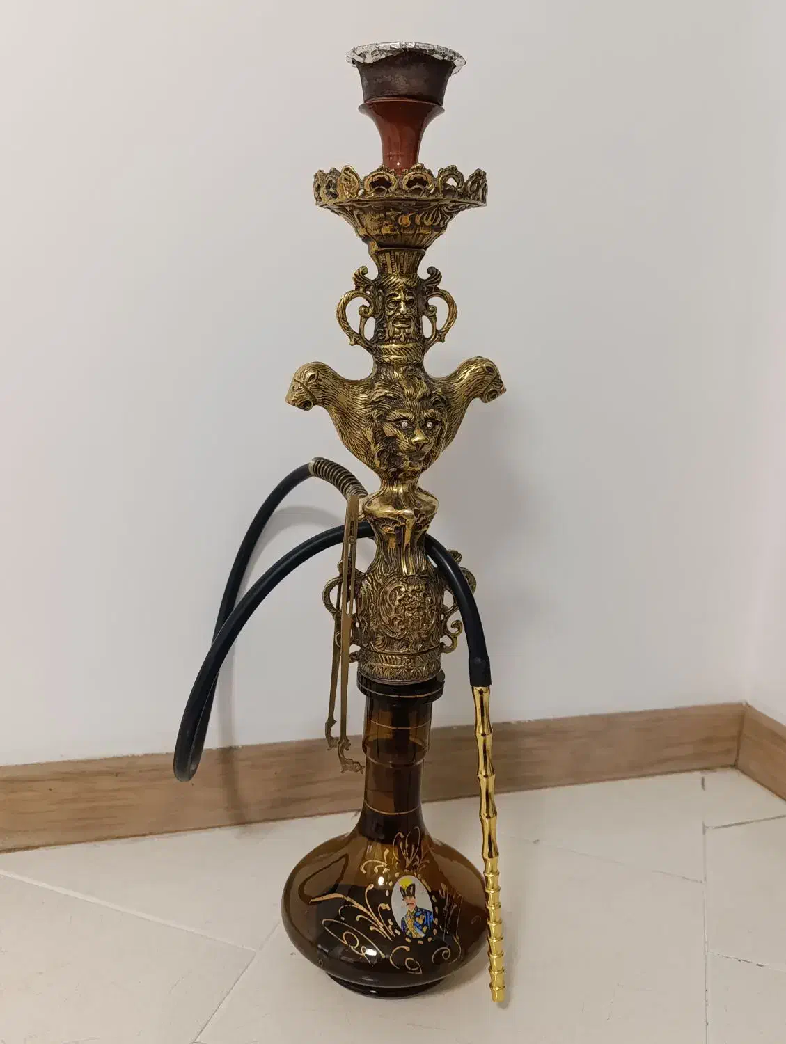 قلیان برنجی قدیمی توپر|کلکسیون و سرگرمی|فردیس, شهرک سپاه|دیوار