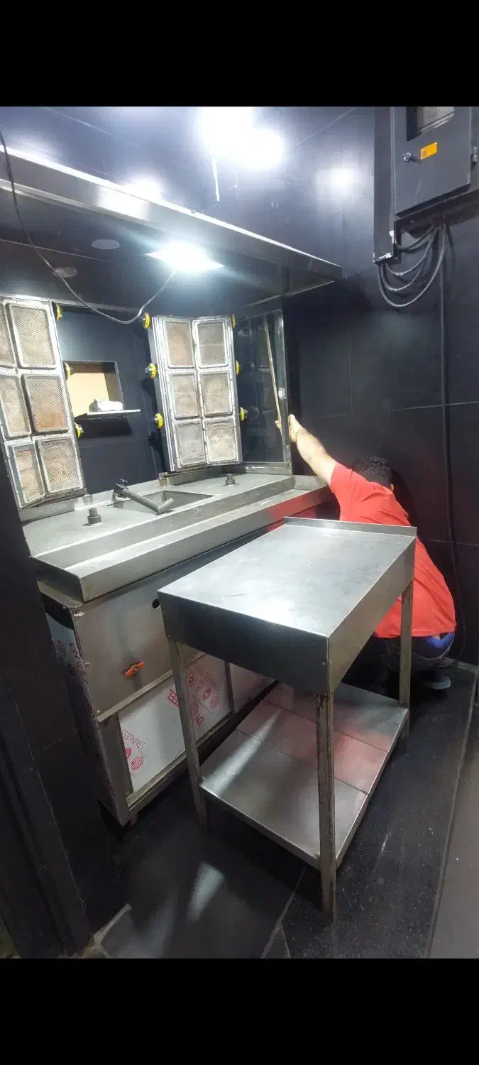 دستگاو شاور ما یا کباب ترک دو سیخه ،+دستگاه سرخ ک|کافیشاپ و رستوران|تهران, بریانک|دیوار