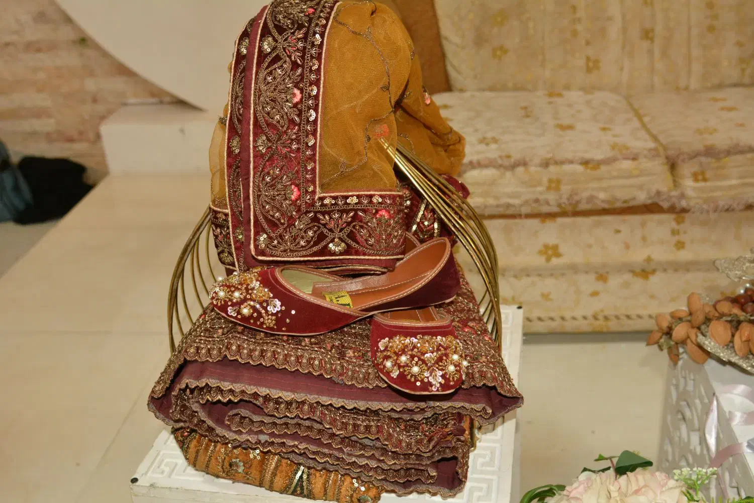 لباس ساری دامن شیک مناسب عقد حنا مهمانی|لباس|کرمان, |دیوار