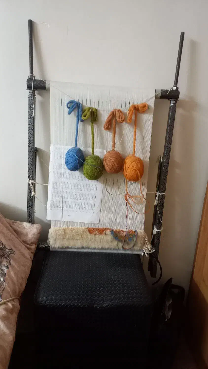 تابلوفرش نیمه بافت با نخ ابریشم|تابلو فرش|مشهد, آپارتمان های مرتفع|دیوار