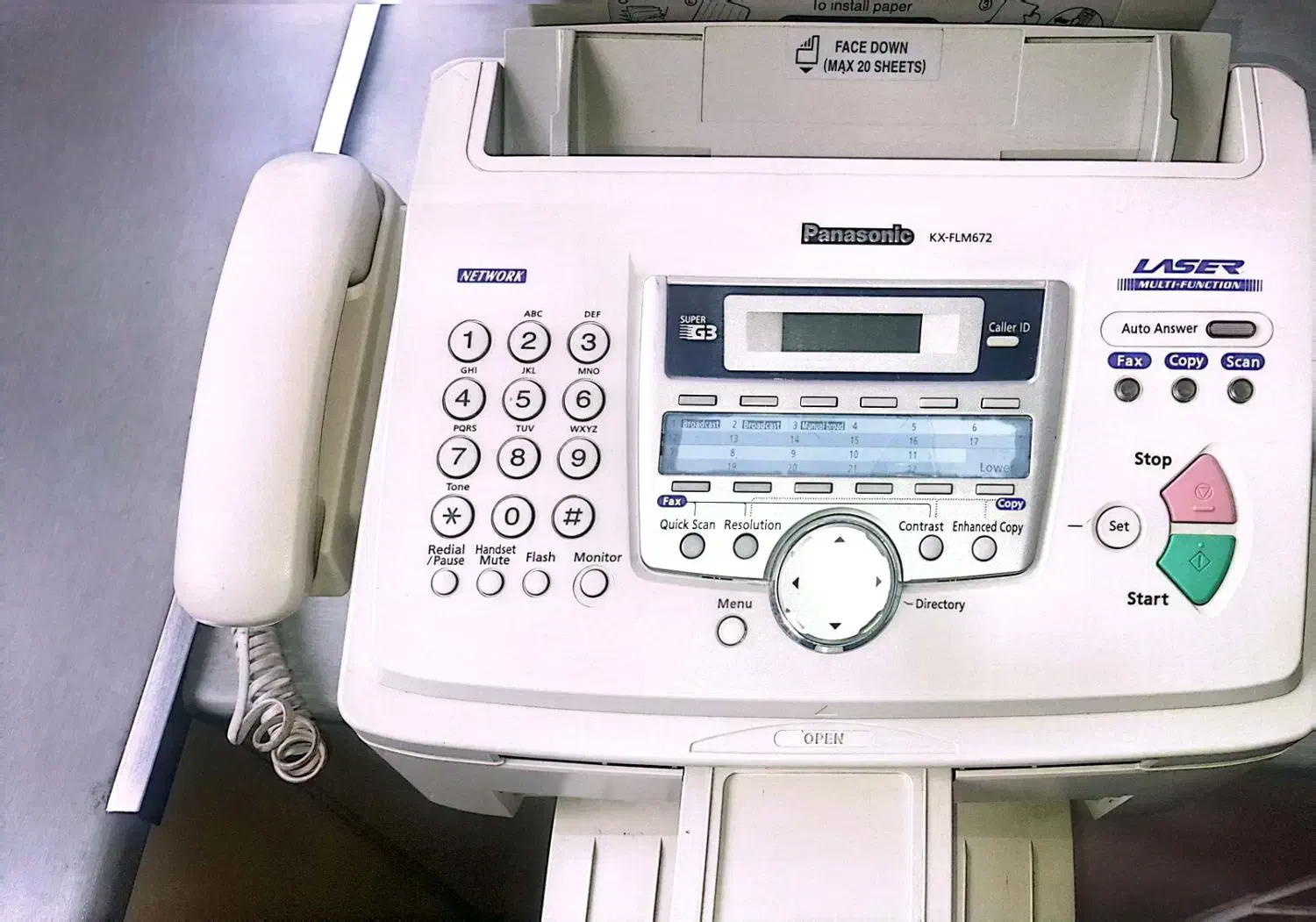 دستگاه فکس پاناسونیک|پرینتر، اسکنر، کپی، فکس|تهران, امانیه|دیوار