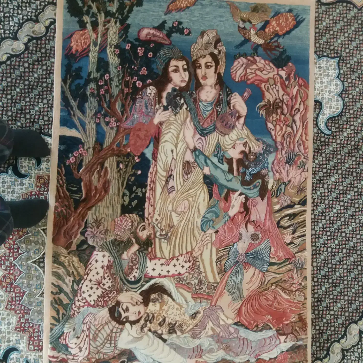 زرع نیم|فرش|اردبیل, |دیوار