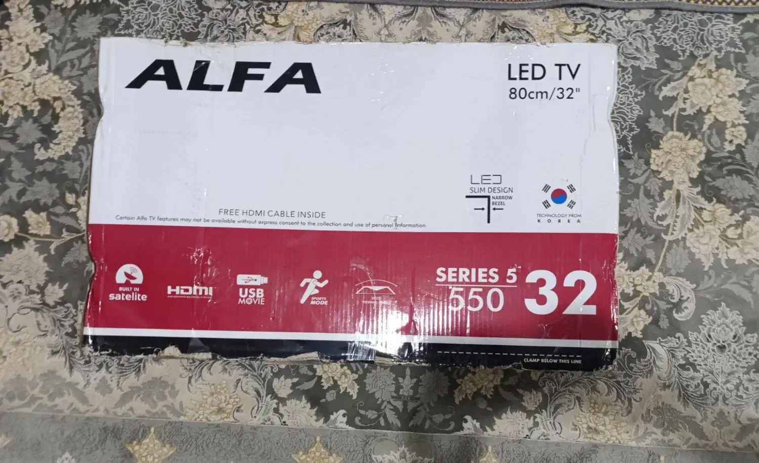 تلوزیون۳۲اینچ نو پلمپ|تلویزیون و پروژکتور|نگین شهر, |دیوار