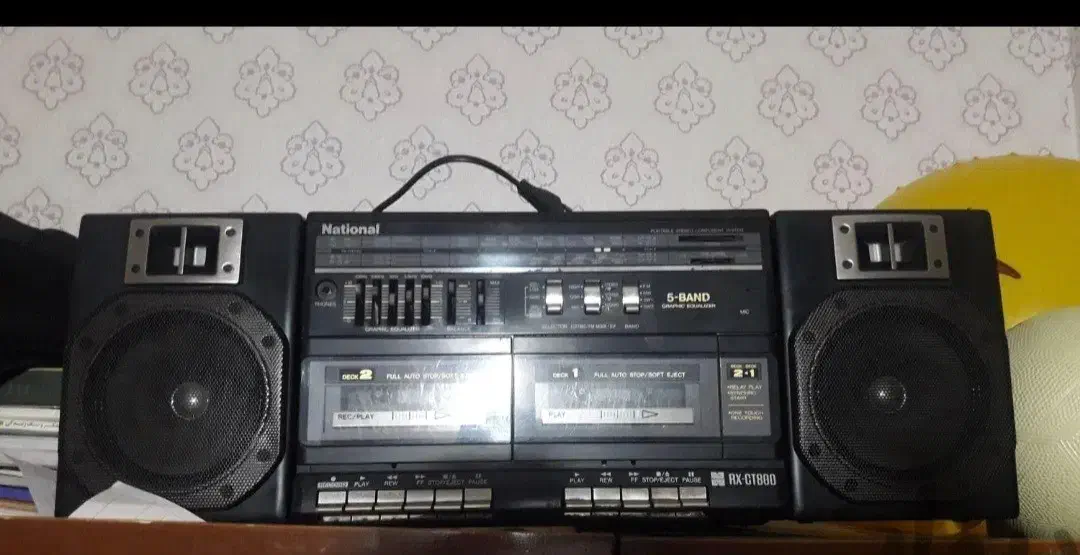 ضبط قدیمی ناسیونال|سیستم صوتی خانگی|مراغه, |دیوار