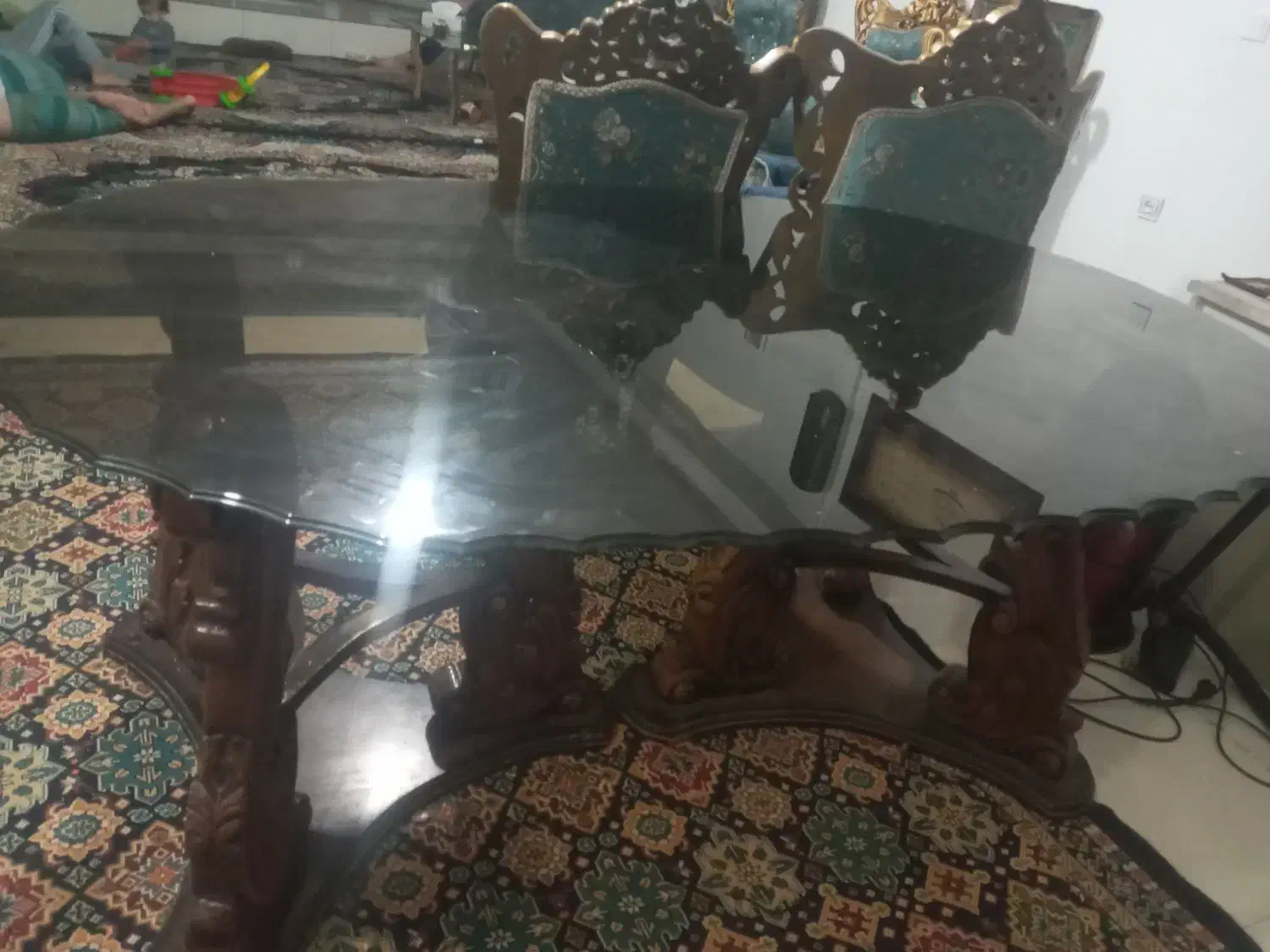 میز نهار خوری ۸نفره|میز و صندلی غذاخوری|بهارستان, |دیوار