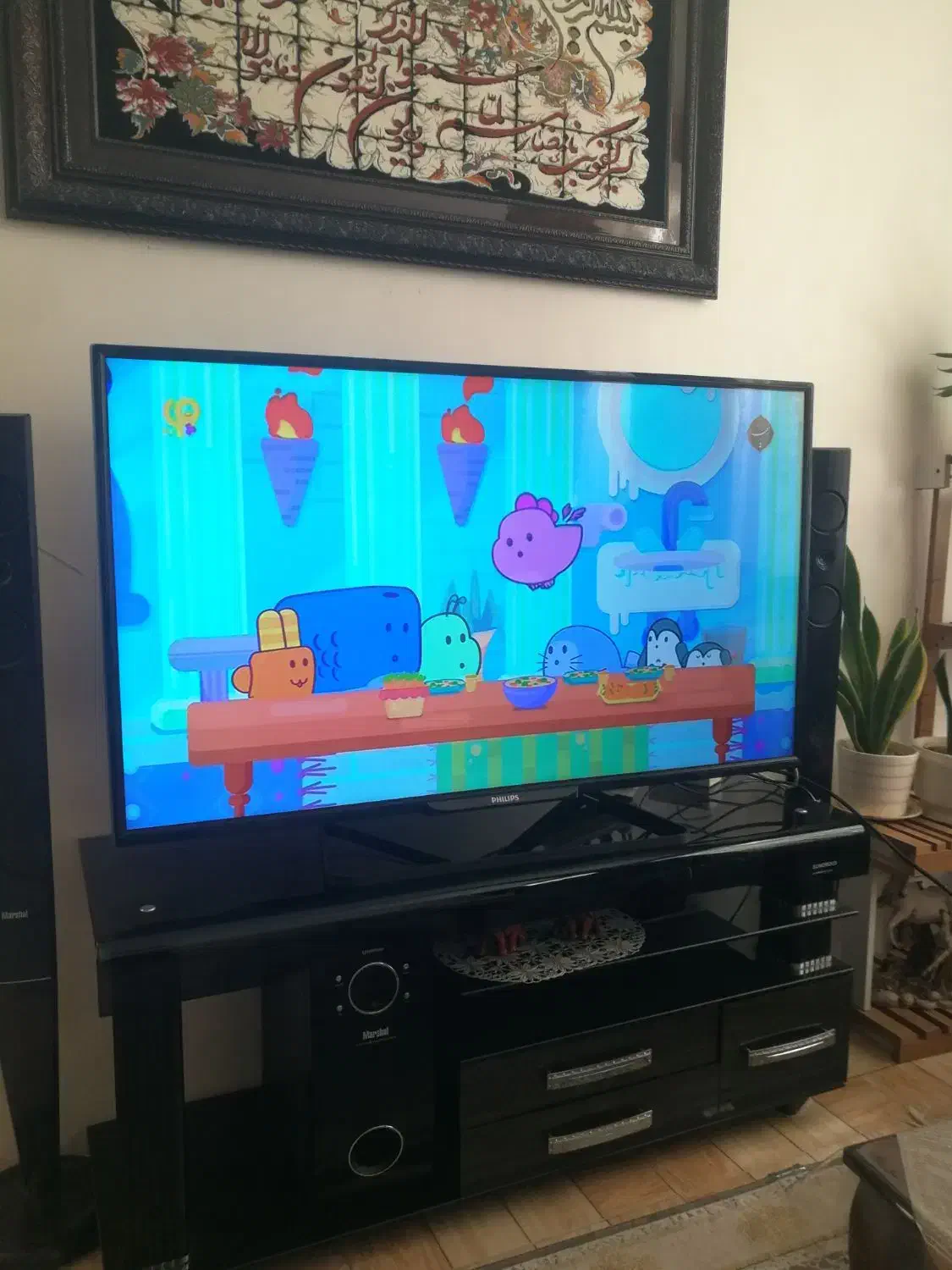 ال ای دی فیلیپس اصلی در حد نو قیمت مقطوع سایز ۴۹|تلویزیون و پروژکتور|قزوین, |دیوار