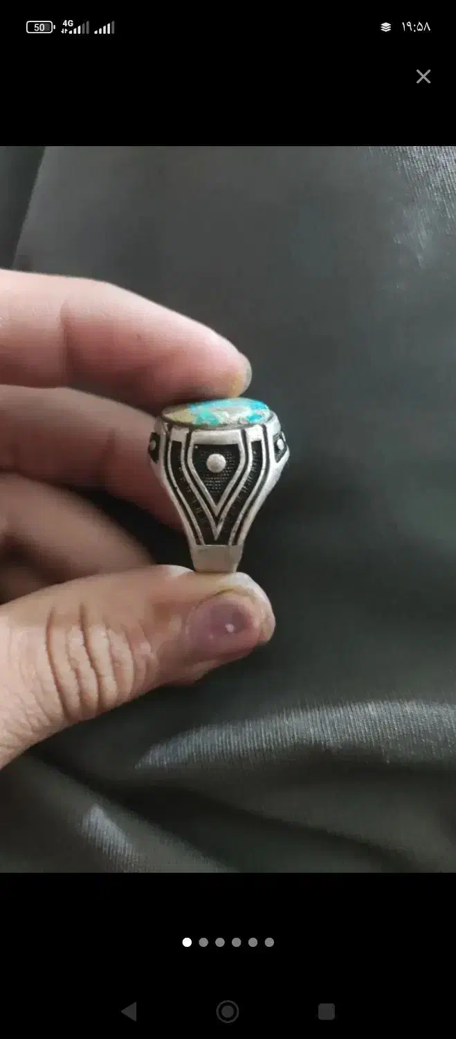 انگشتر نقره دست ساز بزرگ سنگین|جواهرات|شیراز, مسلم|دیوار