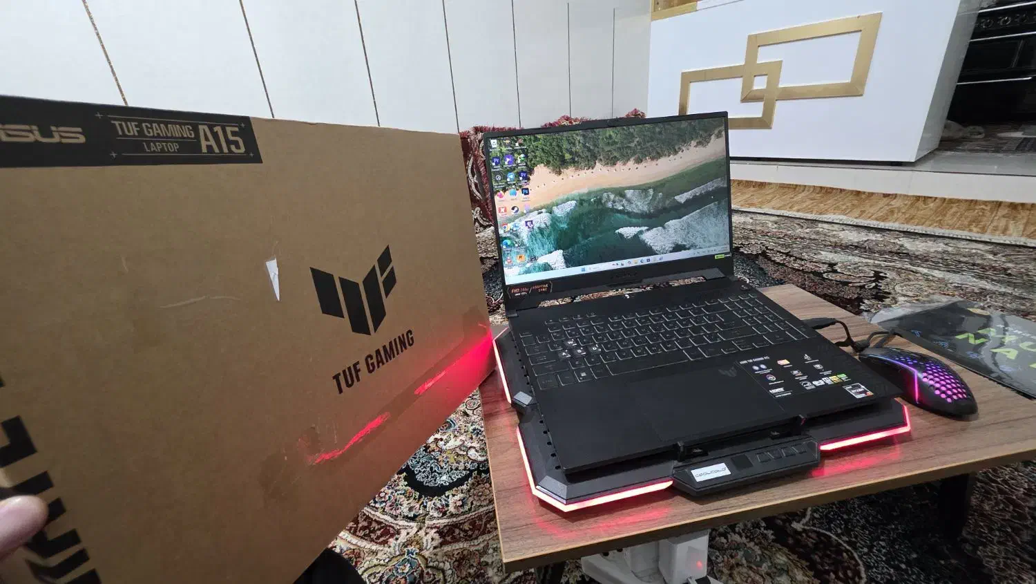 لپتاپ asus tuf a15 گیمینگ|رایانه همراه|خمیر, |دیوار