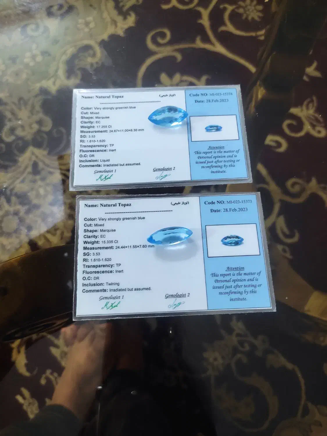 گوشواره باسنگ قیمتی|جواهرات|شاهین‌شهر, گزبرخوار|دیوار