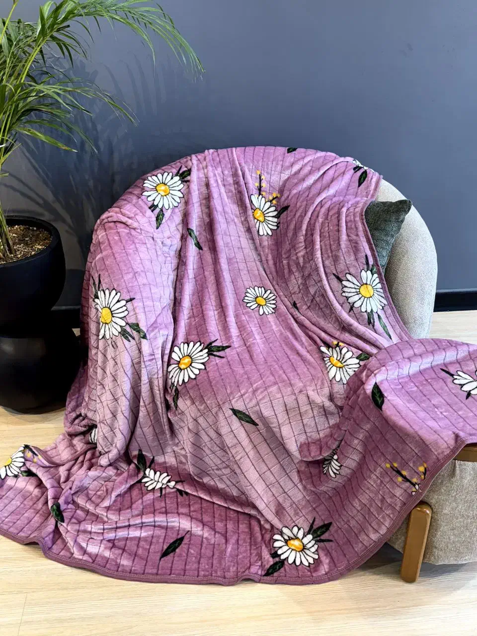 پتو دونفره گل بابونه|رختخواب، بالش، پتو|مشهد, عیدگاه|دیوار