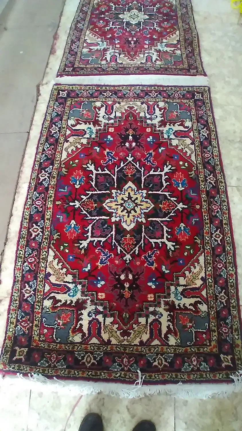 فرش زرنیم ۱متر در ۱/۵جفت|فرش|خواجه, |دیوار