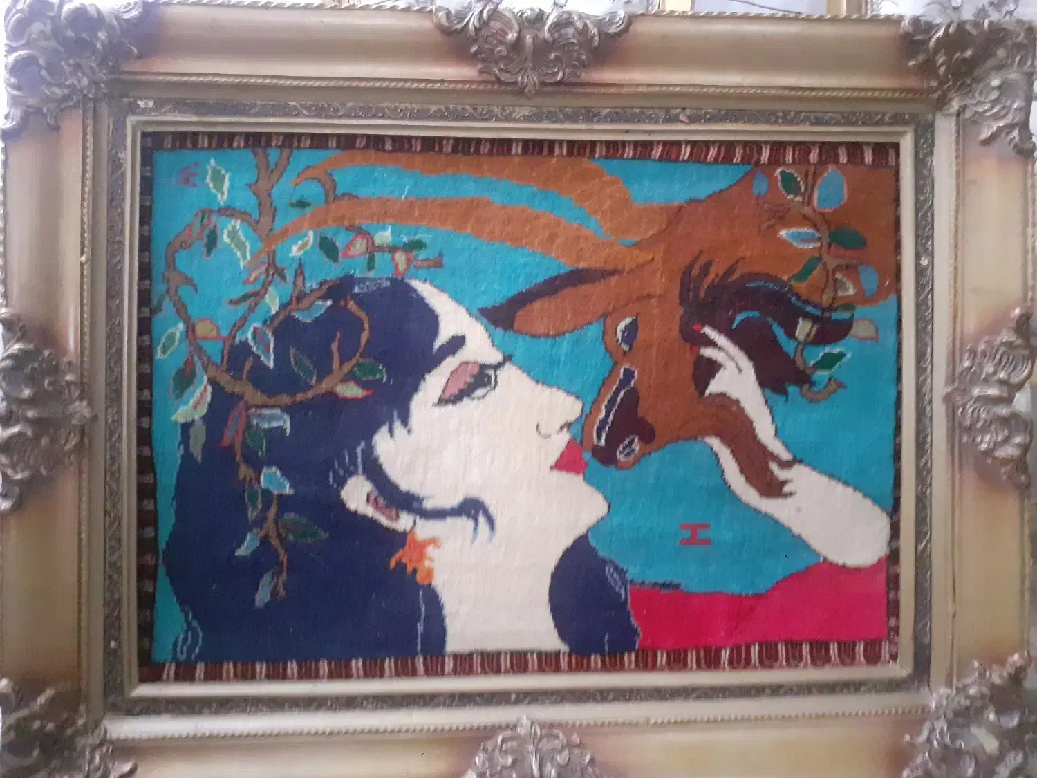 تابلو فرش دستبافت|تابلو فرش|الوند, |دیوار