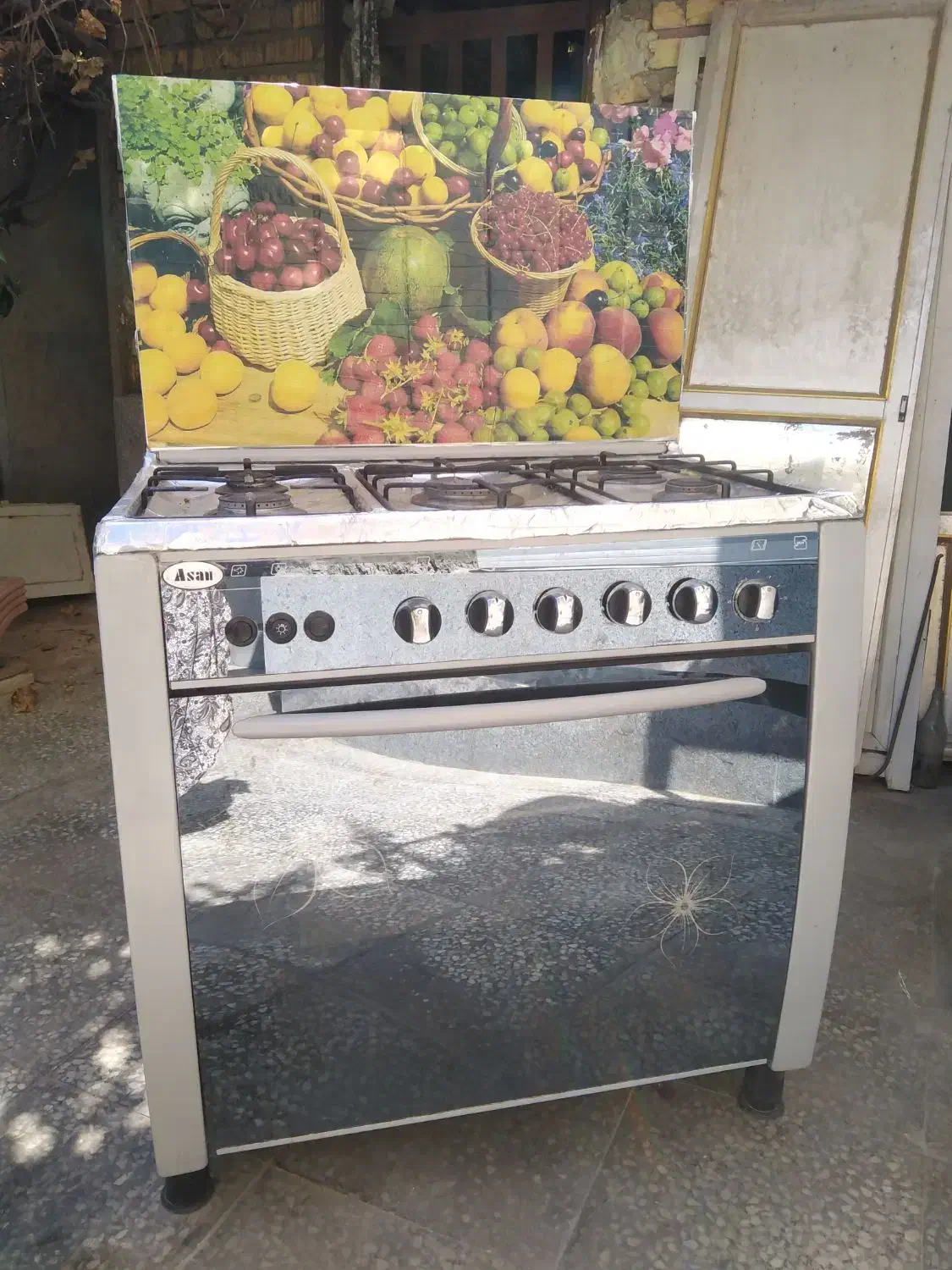 گاز پنج شعله طرح فر|اجاق گاز و لوازم برقی پخت‌وپز|شیراز, کوشک میدان|دیوار