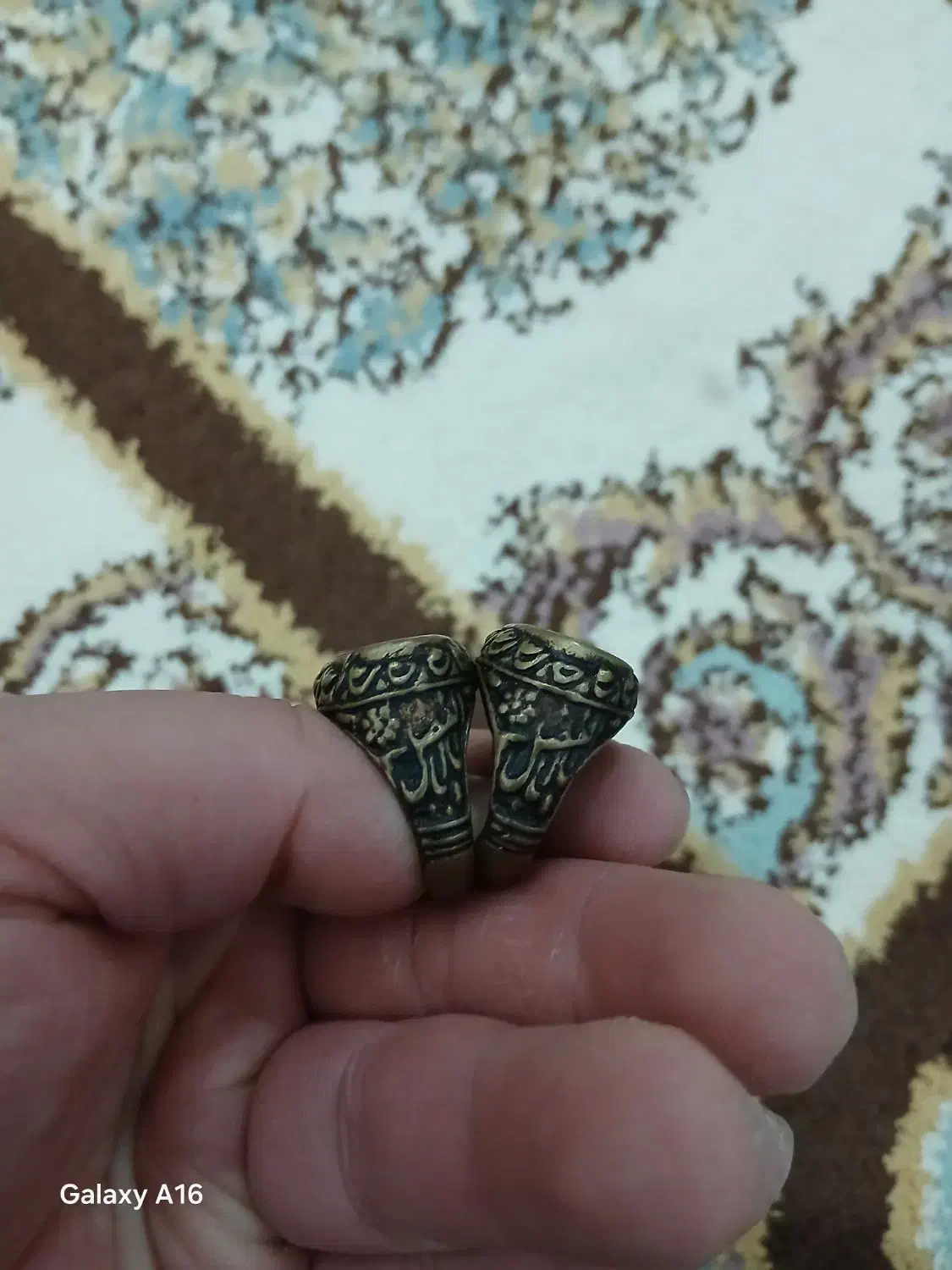 انگشتر شیرنشان و مهر|کلکسیون اشیاء عتیقه|میاندوآب, |دیوار