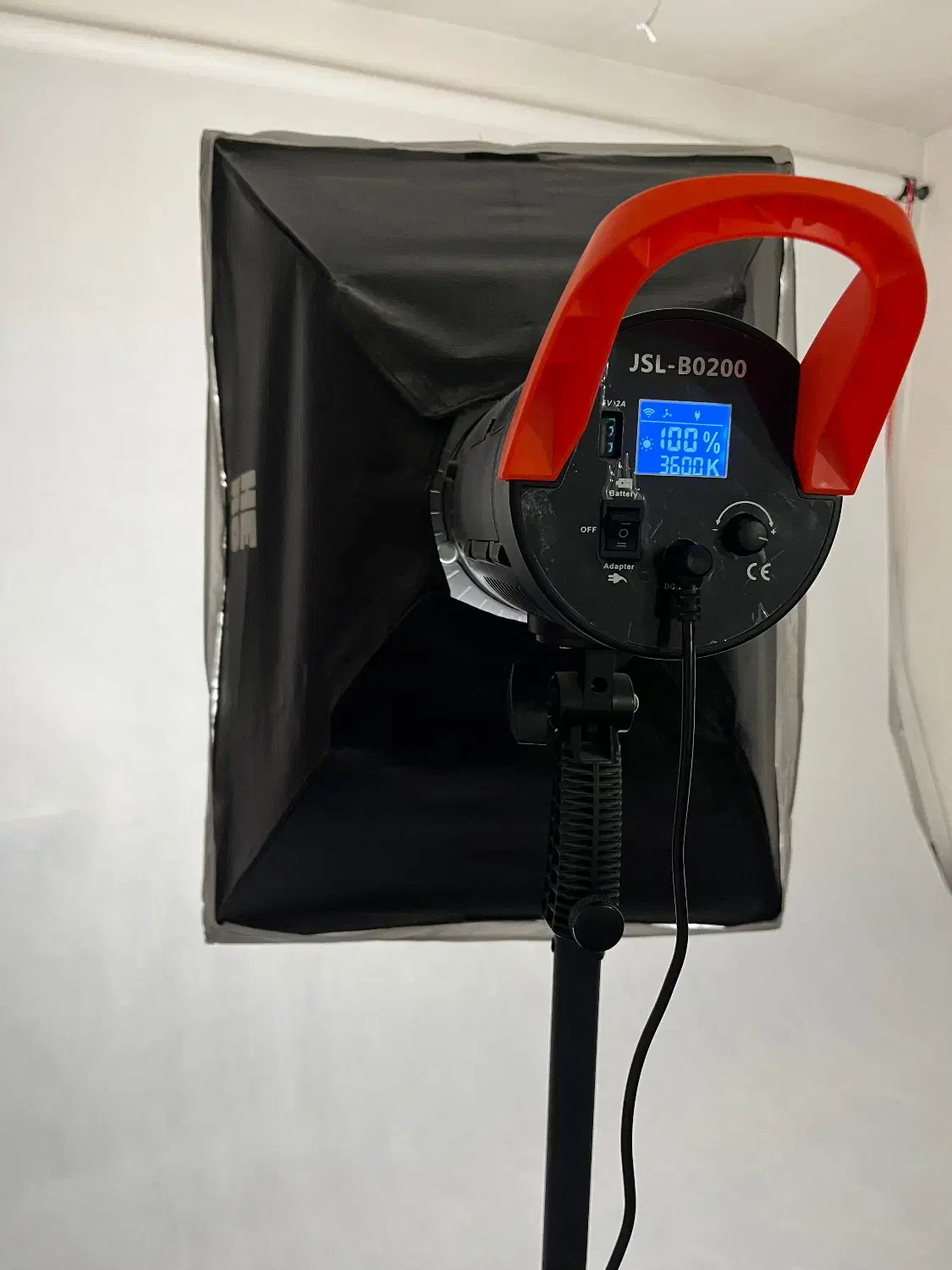 نور ال ای دی با سافت باکس و پایه|دوربین عکاسی و فیلمبرداری|گنبد کاووس, |دیوار