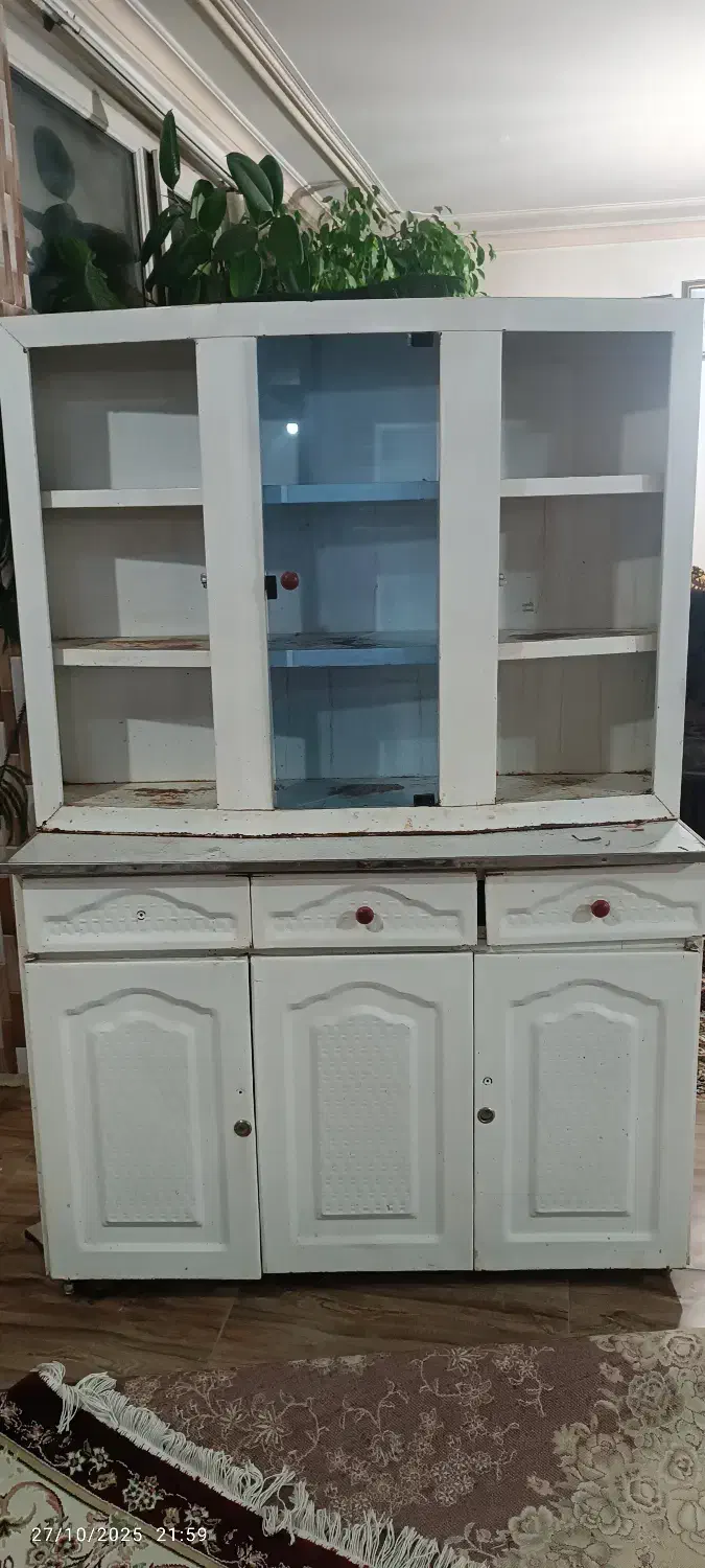 کابینت فلزی دو طبقه|کتابخانه، شلف، قفسههای دیواری|میاندوآب, |دیوار