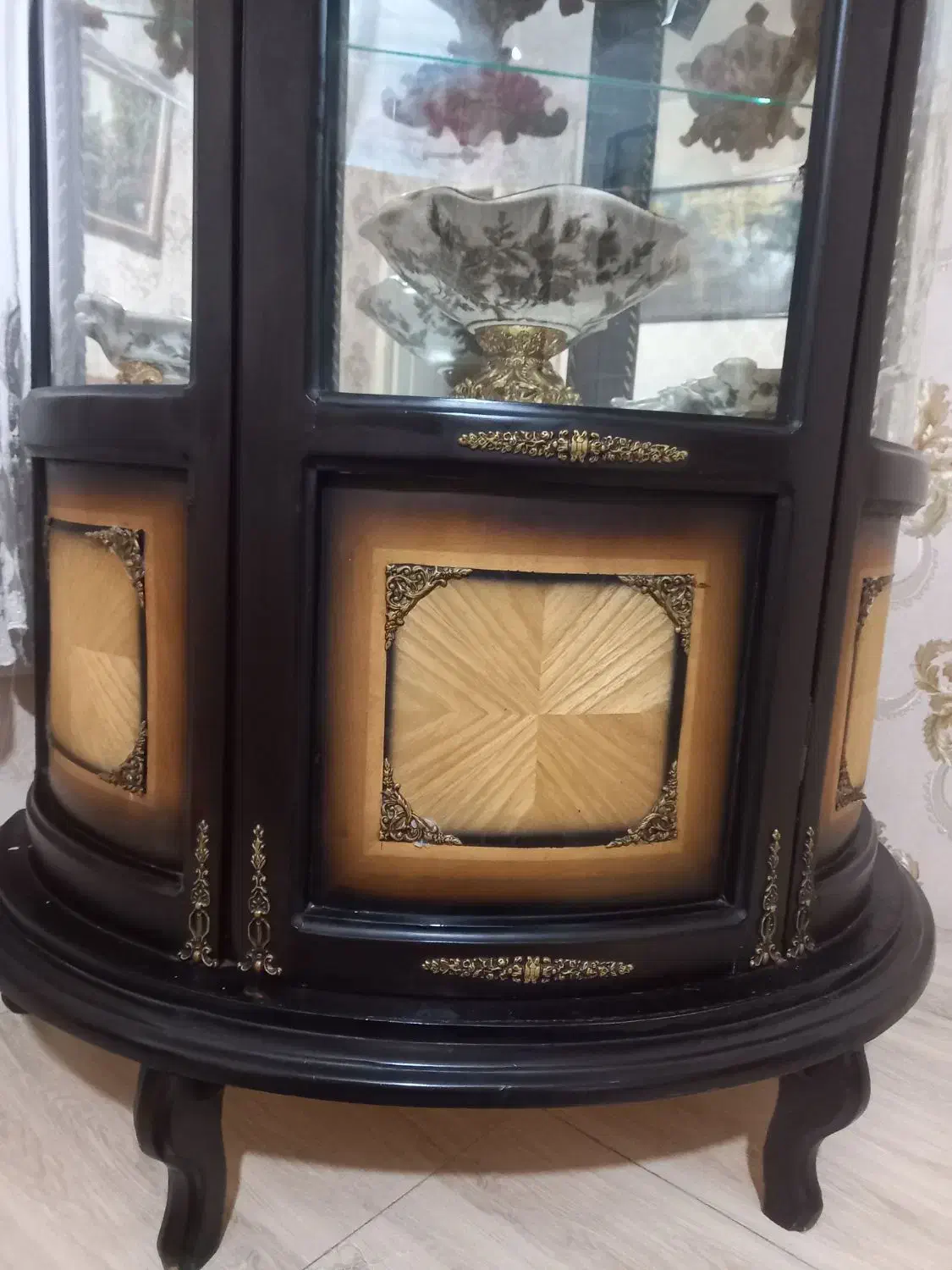 بوفه چوبی معرق|بوفه، ویترین، کنسول|تبریز, |دیوار