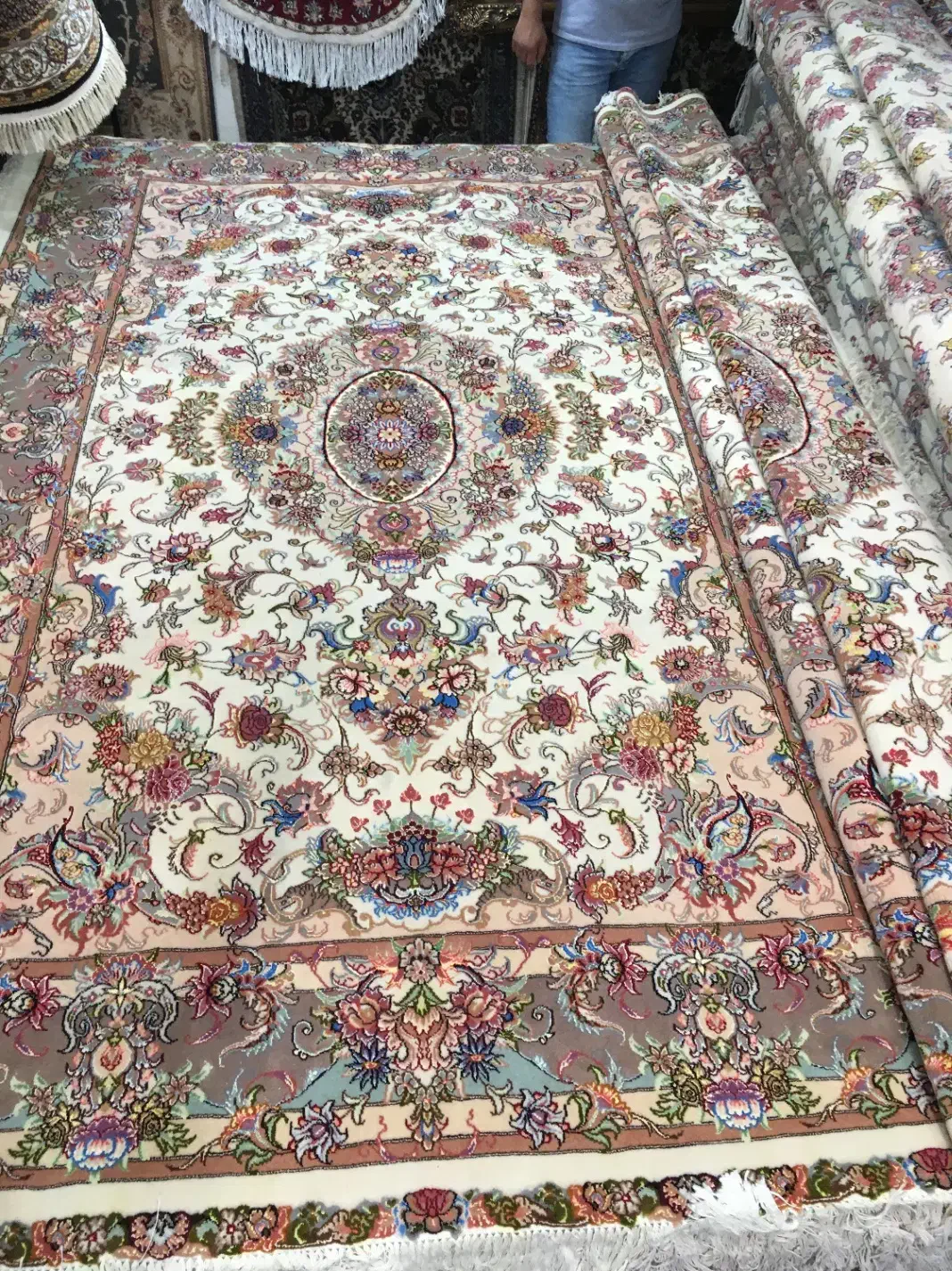 4 تخته یه نقشه خطیبی تبریز 40 رج دستباف|فرش|تهران, آذربایجان|دیوار