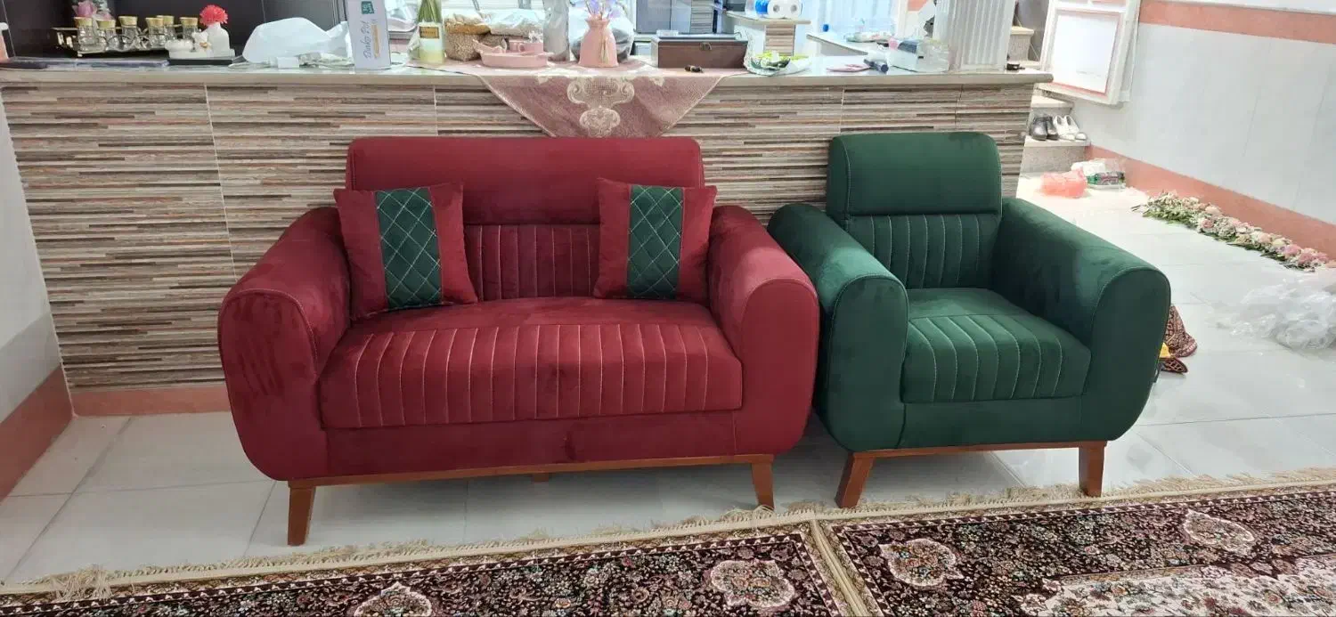 مبل&مبلمان فول راحتی کم جا|مبلمان خانگی و میز عسلی|قم, نیروگاه|دیوار