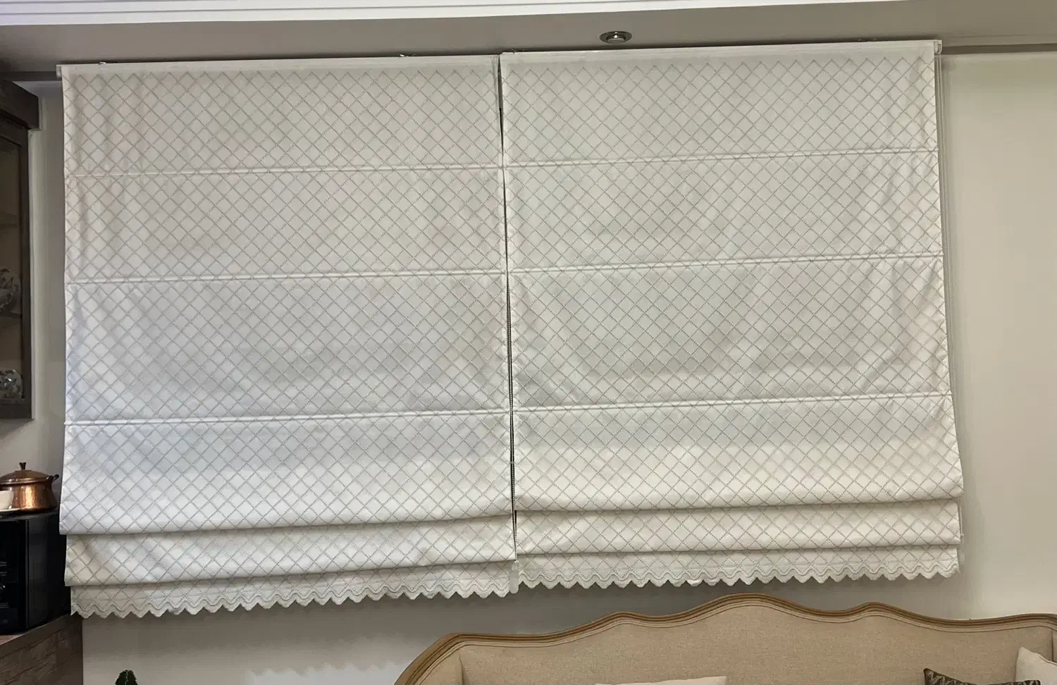 پرده رومن|پرده، رانر، رومیزی|تهران, سازمان آب|دیوار