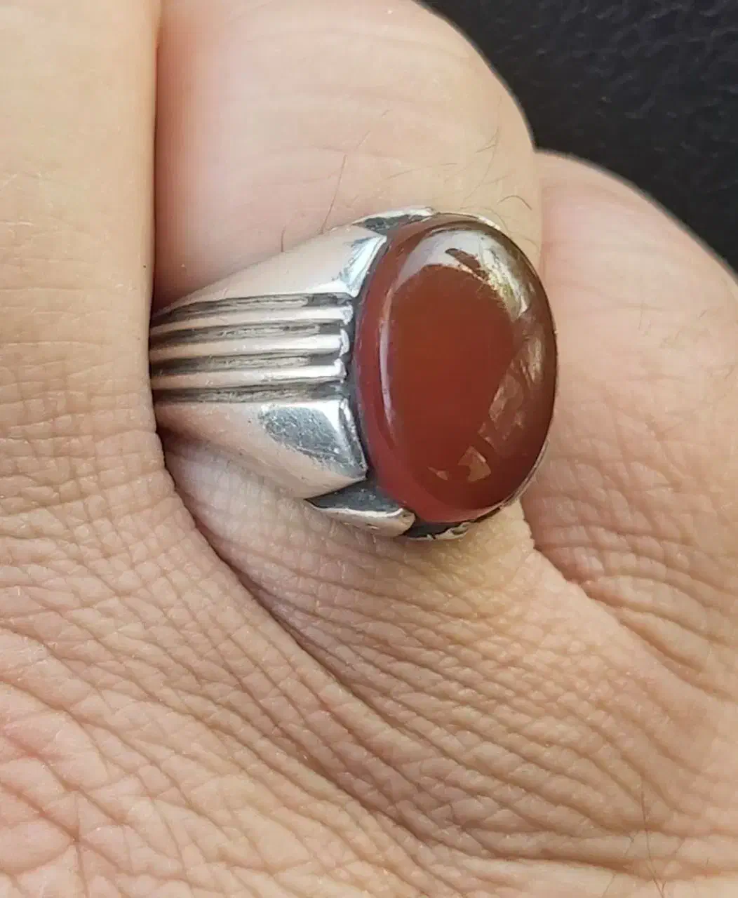 انگشتر نقره سرخ یمنی|جواهرات|اصفهان, تخت فولاد|دیوار