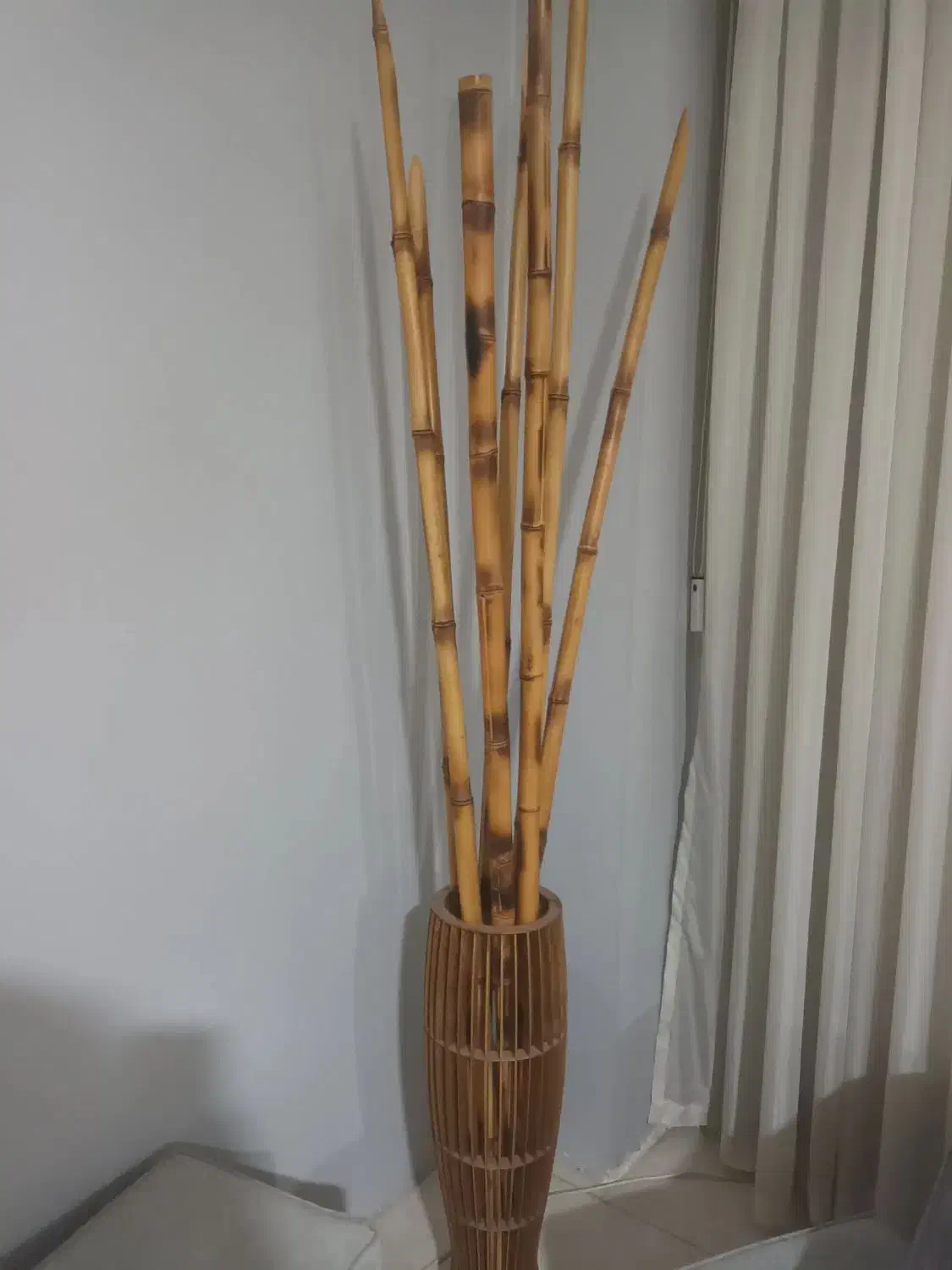 سه عدد گلدان بانی بامبو|گل مصنوعی|مشهد, شهید فرامرز عباسی|دیوار