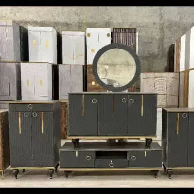 لارک اینه کنسول ومیز جا کفشی ست. آینه کنسو ل|بوفه، ویترین، کنسول|خرم‌آباد, |دیوار