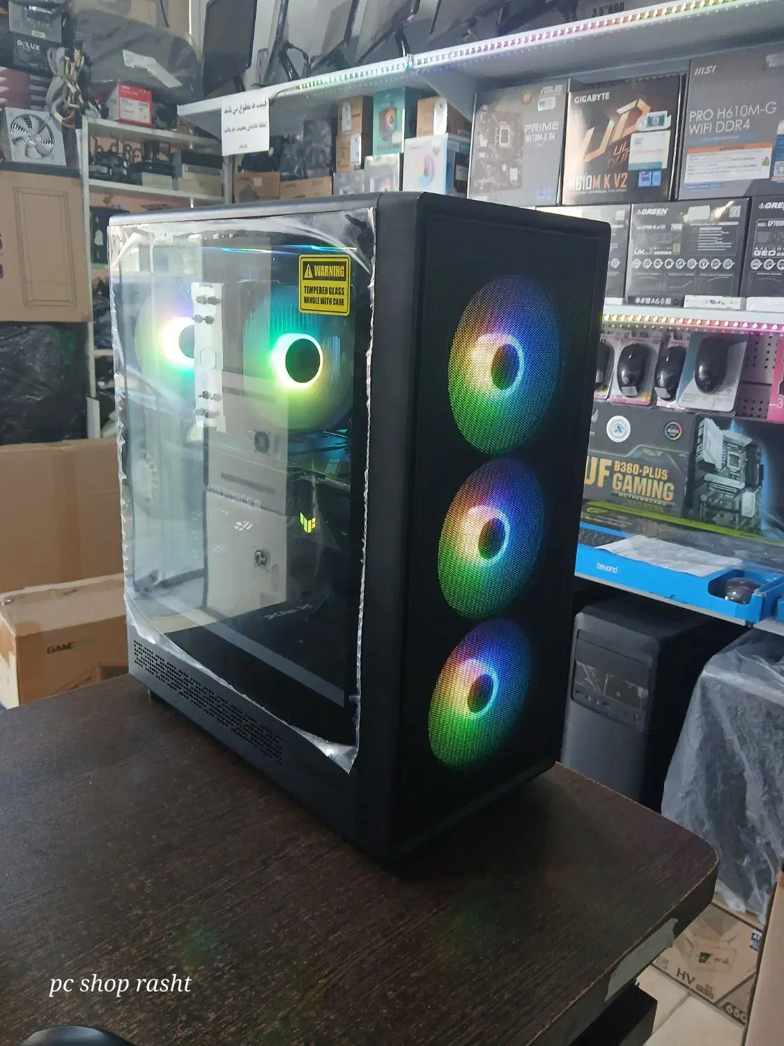 کیس نسل ۱۲ گرافیک Rtx3060ti گیمینگ رندرینگ|رایانه رومیزی|رشت, باهنر|دیوار