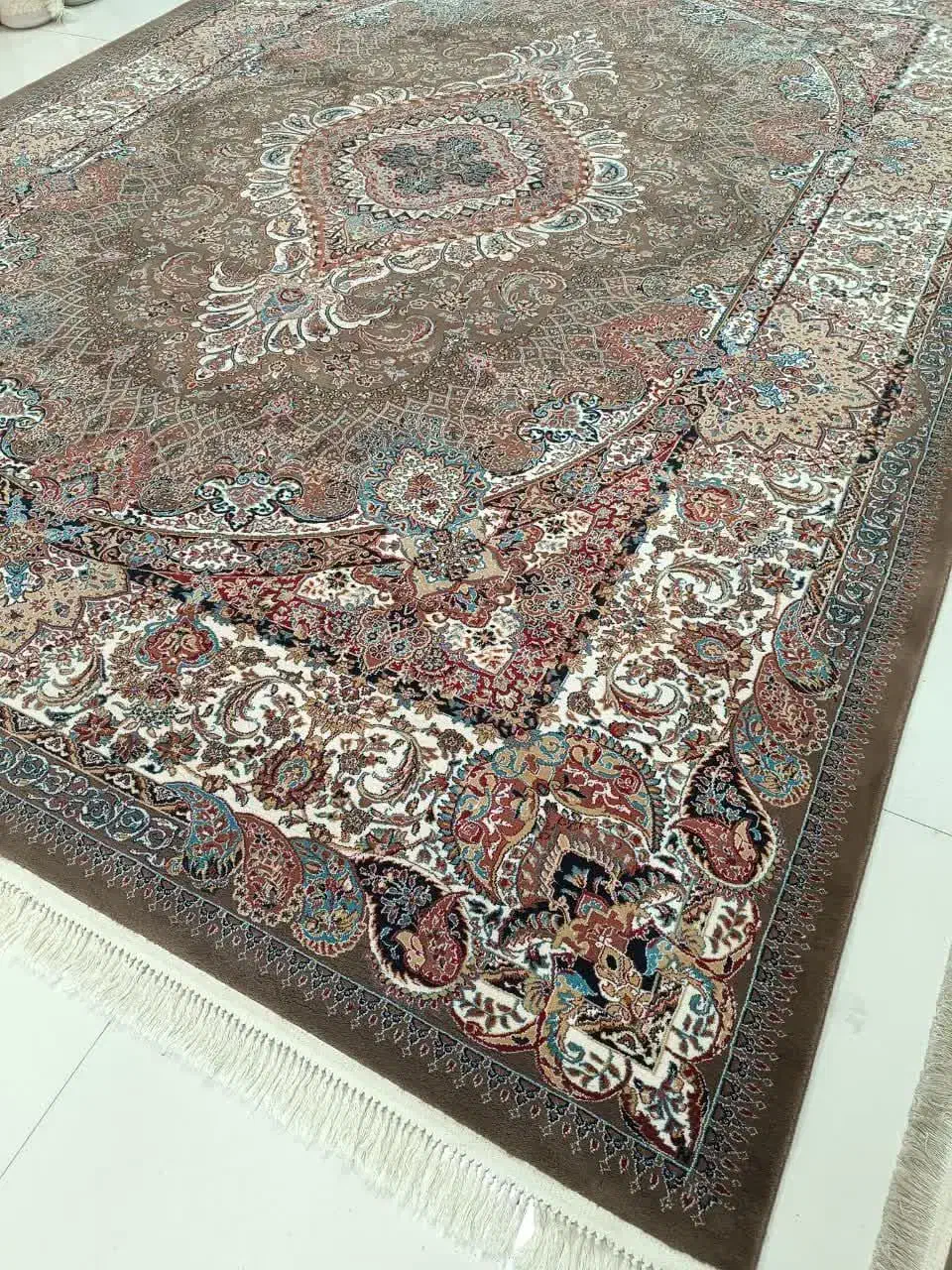 دو تخته فرش12متری700شانه شاهپسند|فرش|ایلام, |دیوار