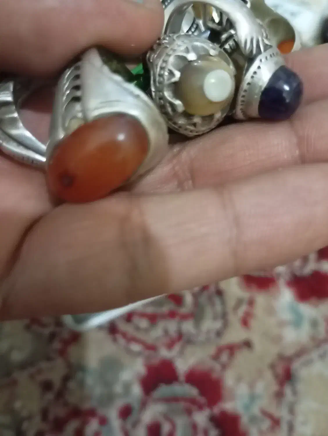 عقیق یمنی رکاب ممی|جواهرات|زابل, |دیوار