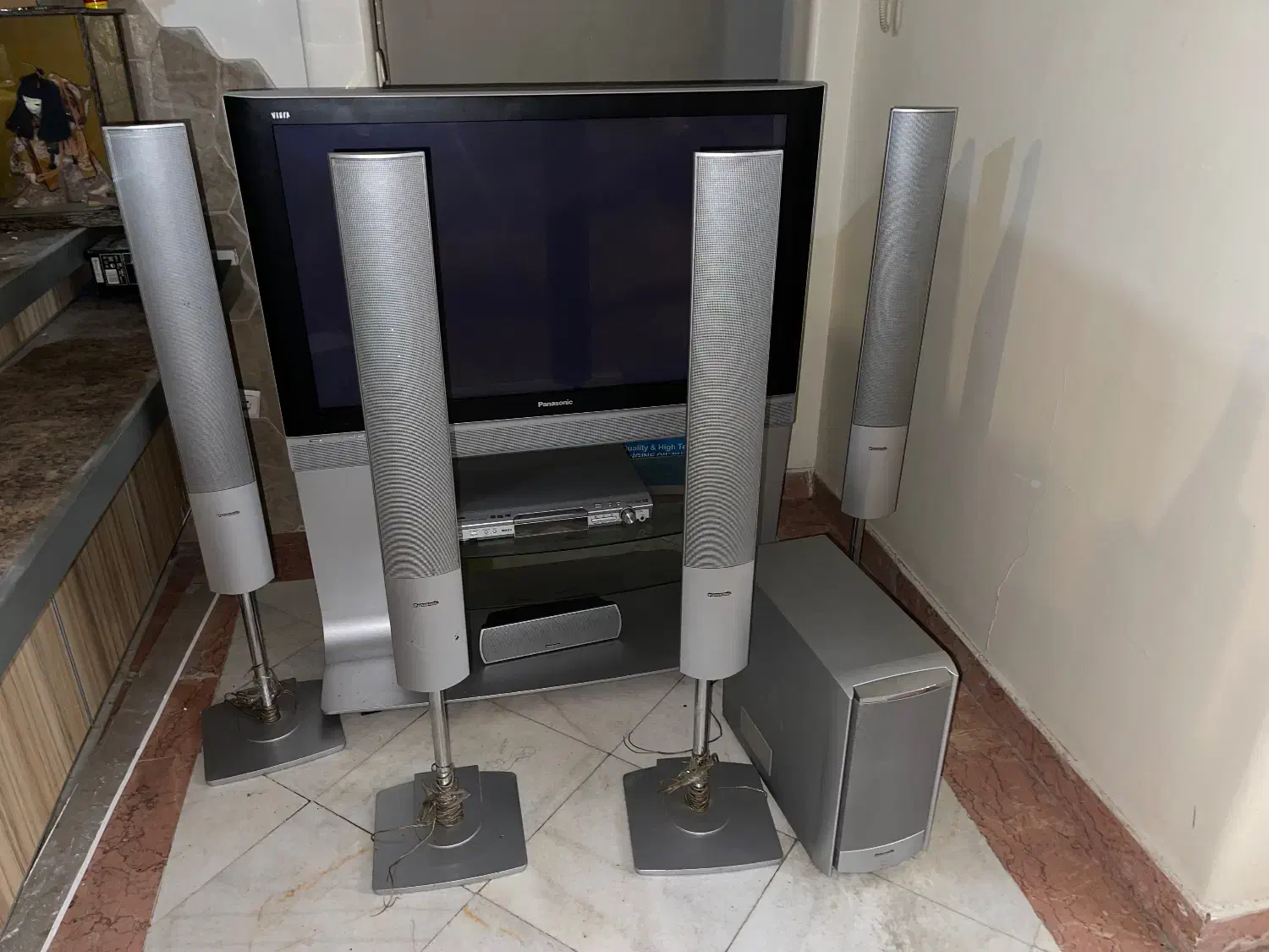 ست تلویزیون پاناسونیک۴۵اصل ژاپن با سینمای خانواده|تلویزیون و پروژکتور|تهران, سعادتآباد|دیوار