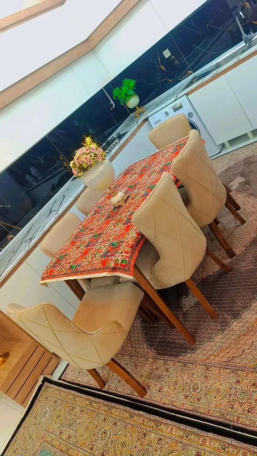 میز غذاخوری 6نفره|میز و صندلی غذاخوری|نقده, |دیوار