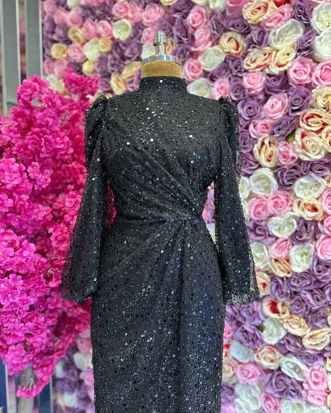 پارچه تور نگیندار و پولکی مناسب لباس مجلسی|لباس|شهرکرد, |دیوار