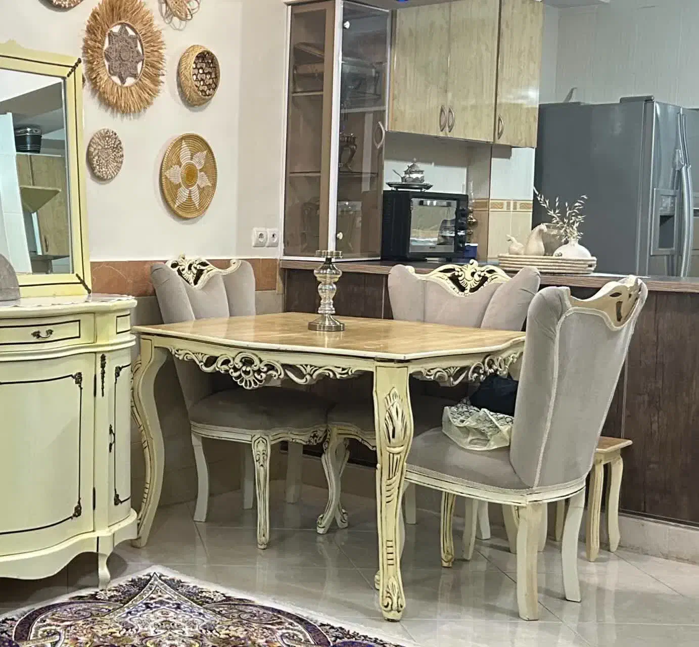 میز غذاخوری|میز و صندلی غذاخوری|نکا, |دیوار