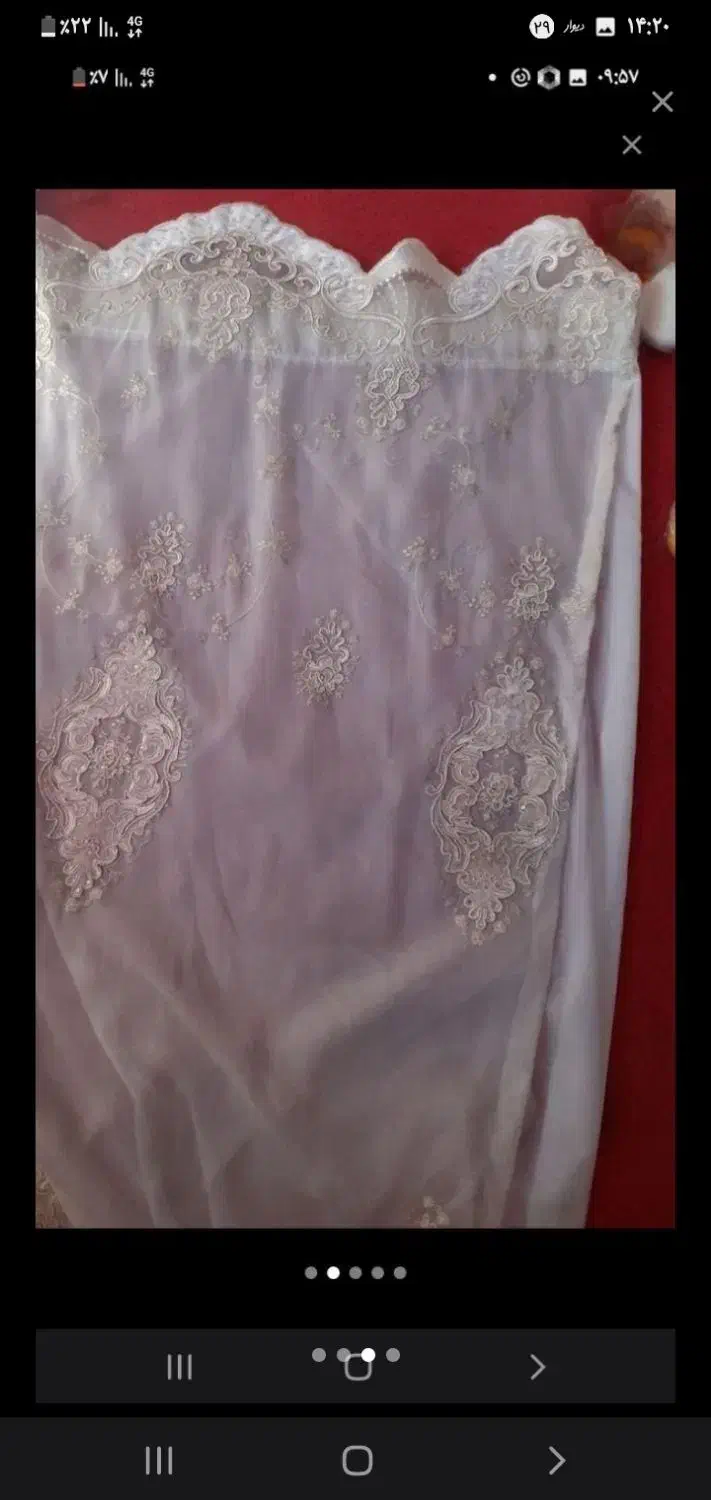 پارچه پرده ای ترک نگین دار ۳ متر|پرده، رانر، رومیزی|قرچک, باقرآباد|دیوار